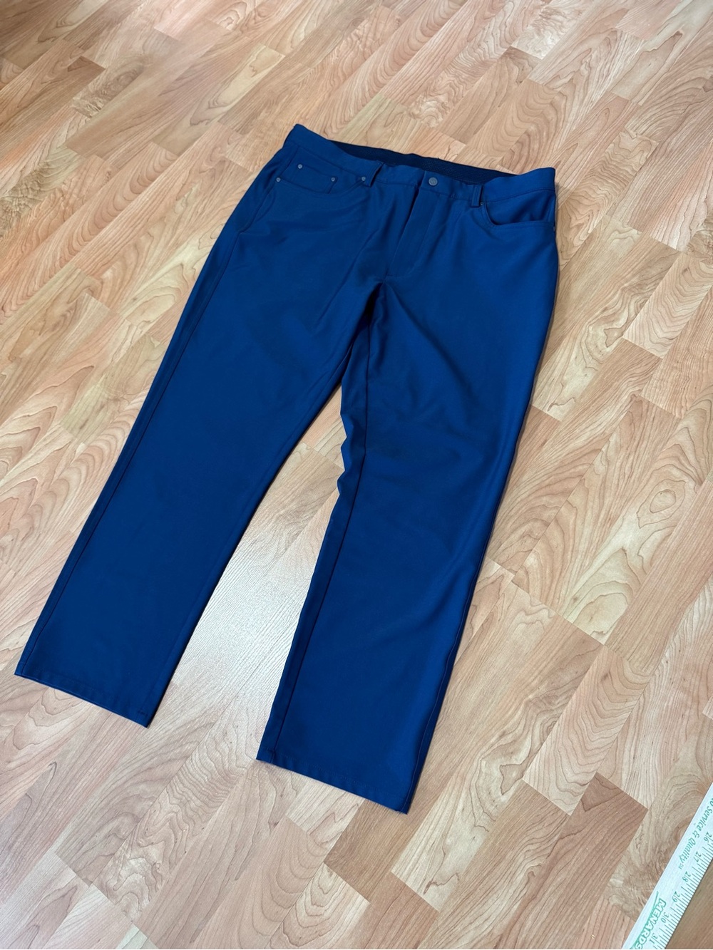 Greg Norman Collection Navy Straight-Leg Stretch Golf Pants